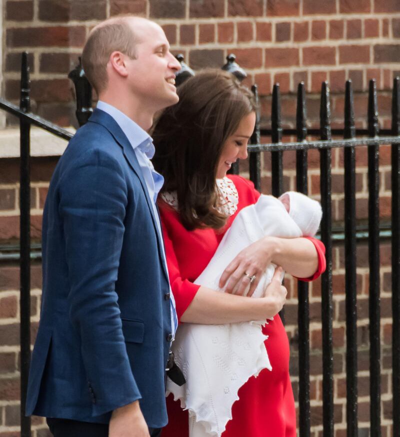 Kate Middleton e il Principe William col Royal Baby 7