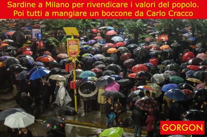 La satira del giorno: sardine a Milano 1