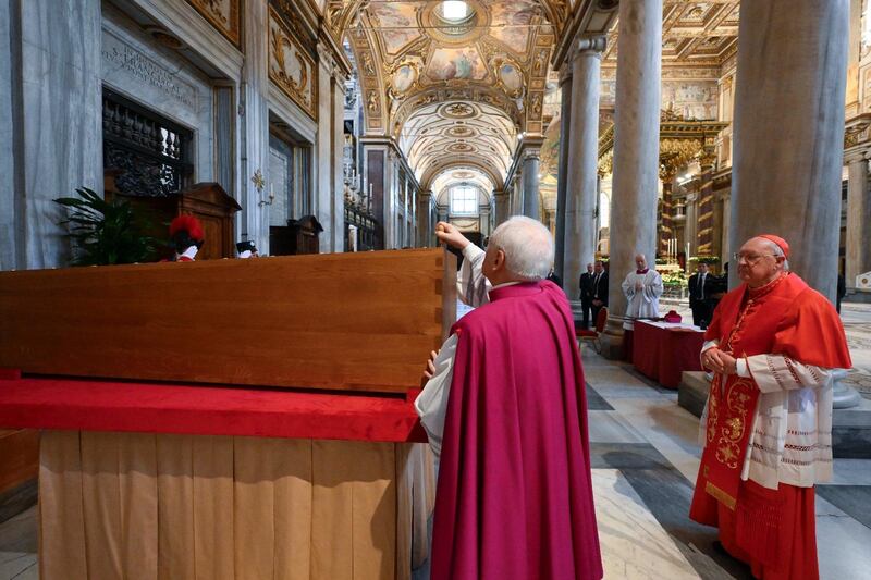 La tumulazione di Papa Francesco a Santa Maria Maggiore 8