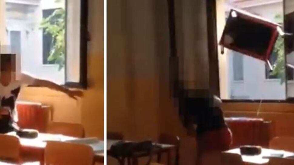 Mantova, gruppo di alunni lancia un banco dalla finestra