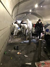 Sgomberato il tunnel in Centrale: degrado fuori controllo 3