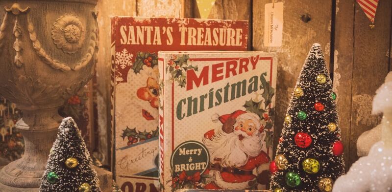 Tavola Natale vintage