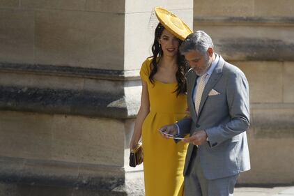 Royal Wedding: George Clooney e Amal alle nozze 5