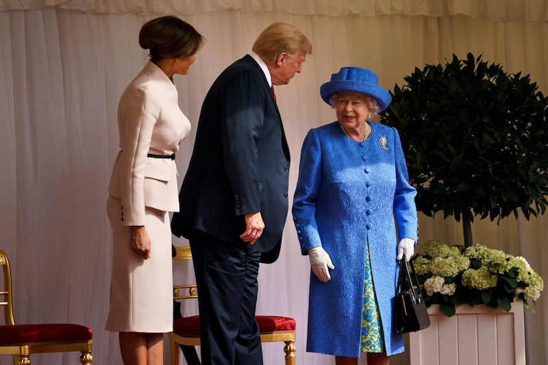 Regina Elisabetta II, le foto dell'incontro con Trump 4
