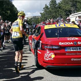 La corsa a piedi di Froome 2