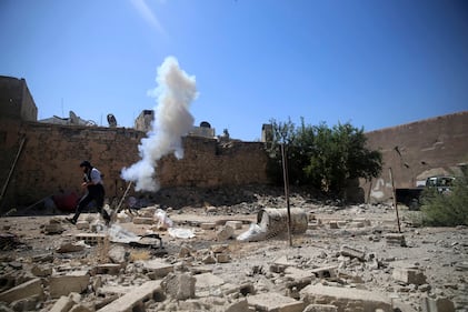 Siria, un iPad per calibrare il mortaio 7