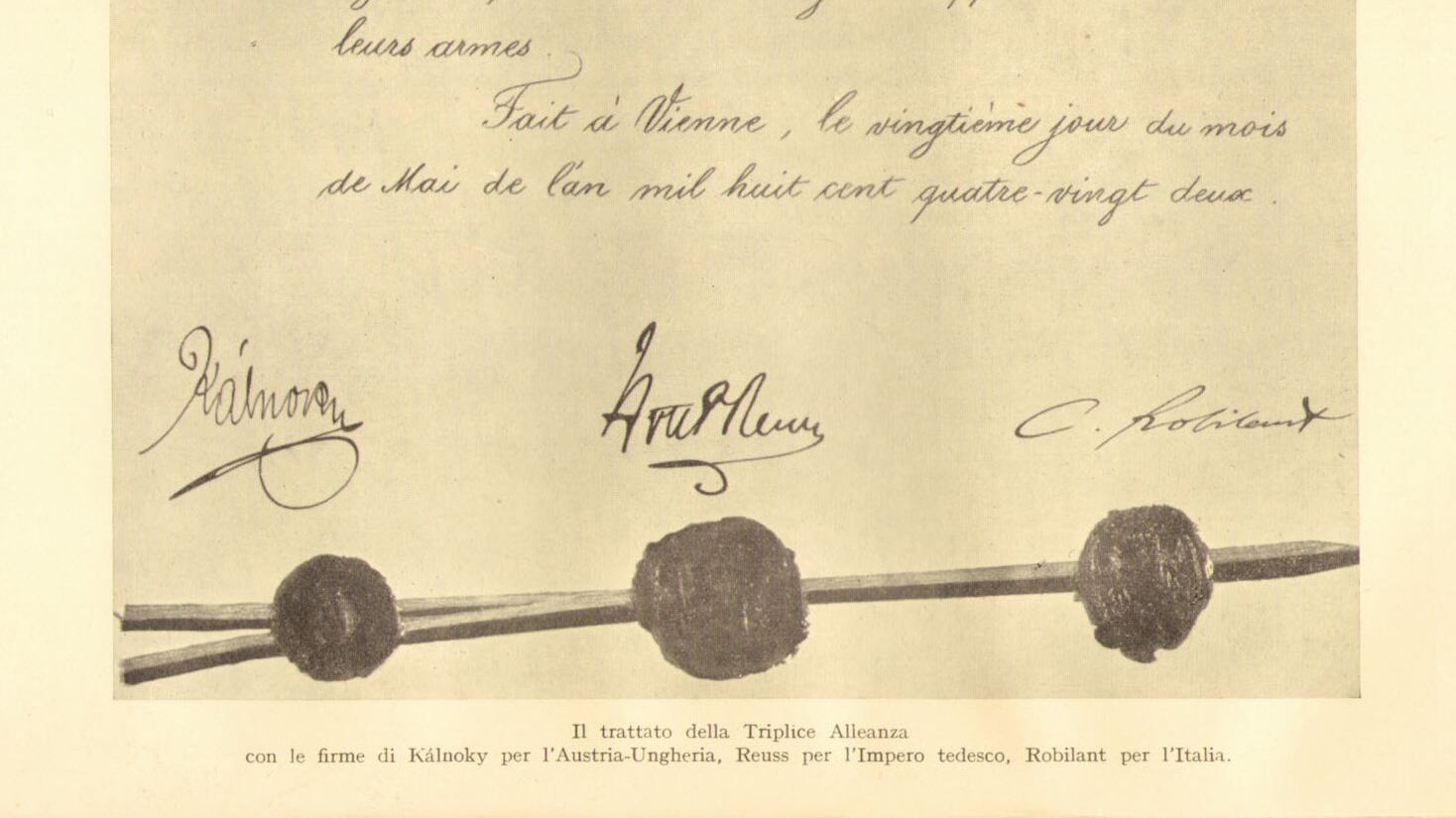 L'Italia e la Triplice Alleanza. Niente ambiguità, solo realismo