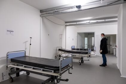 Il modello dell’ospedale che sorgerà all'interno di Fiera Milano 9