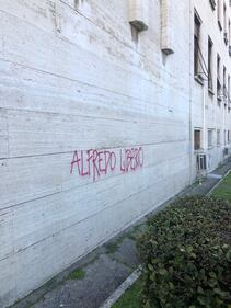 Scritte anarchiche a La Sapienza: "Alfredo Libero" 3
