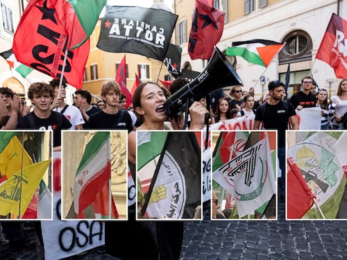 I vessilli dei terroristi islamici sventolano a Montecitorio. L’oltraggio mentre la Camera discute il ddl Antisemitismo