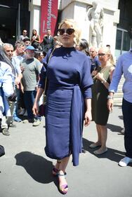 Abito sexy per Emma Marrone alla sfilata di Ferragamo 6