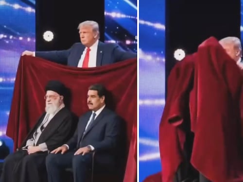 Trump illusionista che fa sparire Khamenei e Maduro: il video virale condiviso da Milei