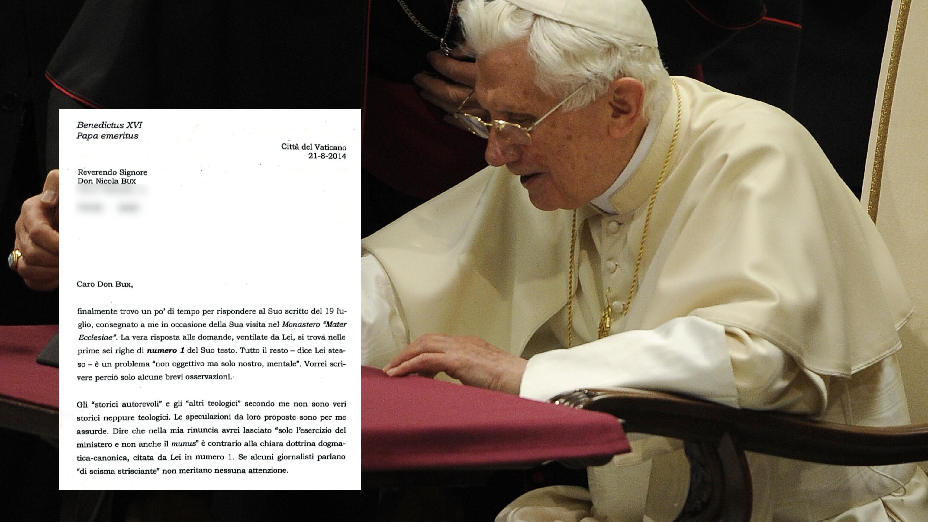 Quando Ratzinger smentiva i teorici dello scisma