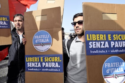 La protesta di Fratelli d'Italia 6