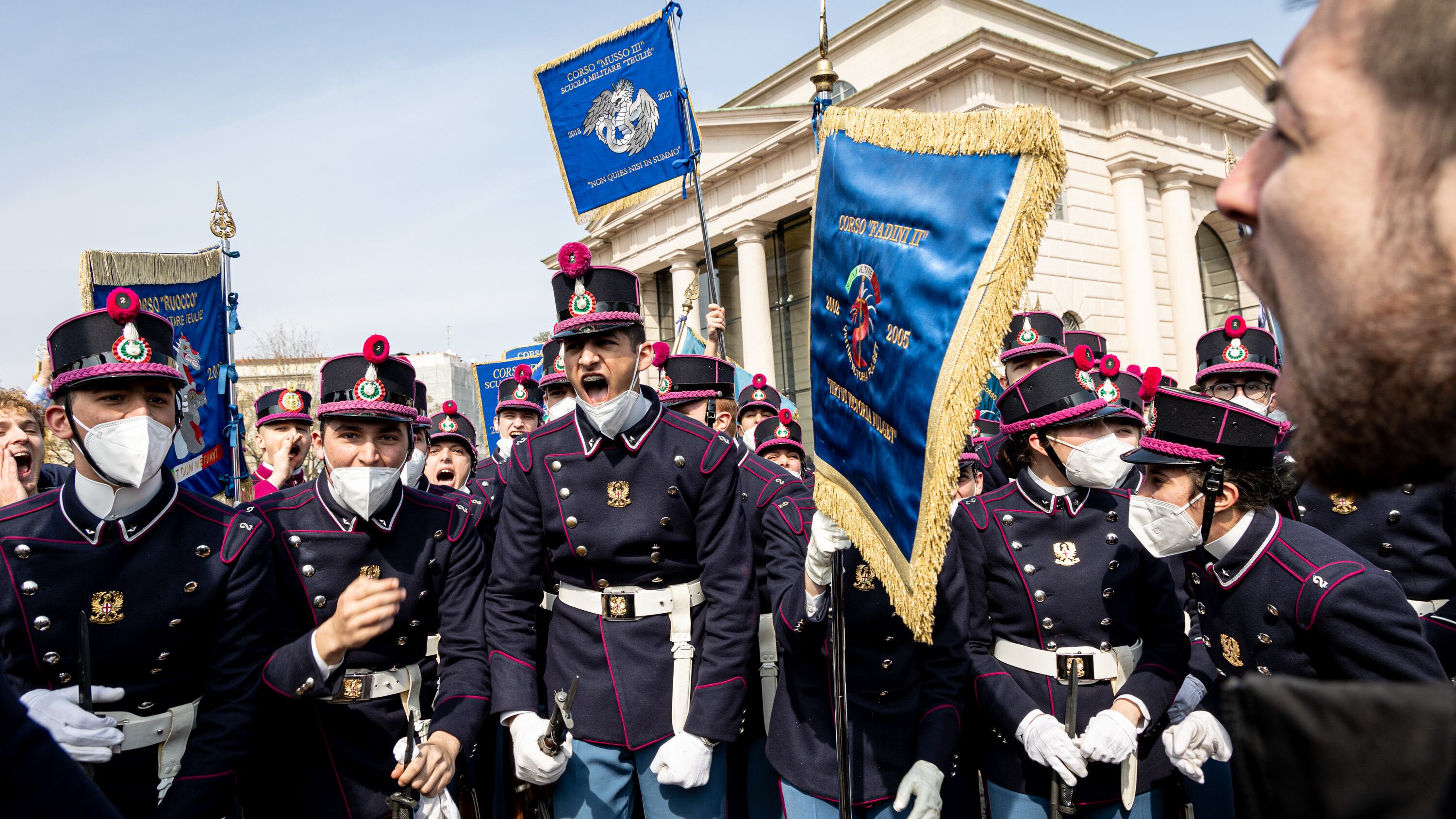 I cadetti della Teulié giurano nel ricordo delle Cinque Giornate