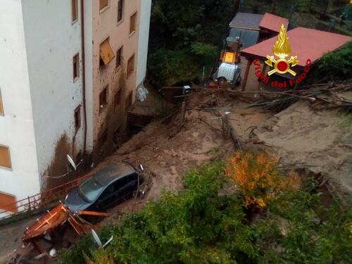 Maltempo, una frana colpisce Rossiglione: evacuate 20 famiglie