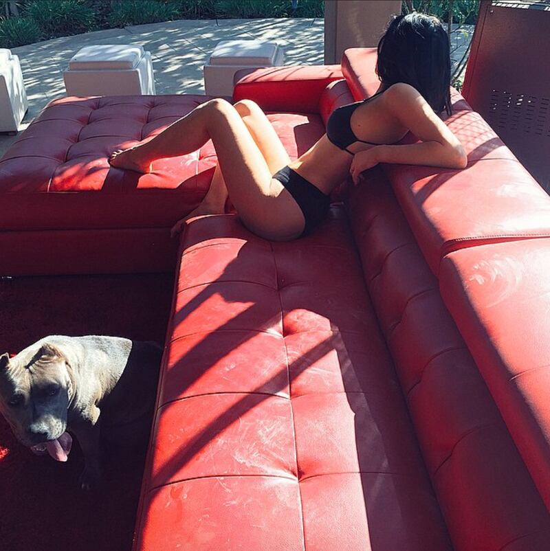 Kylie Jenner con la biancheria maschile 11