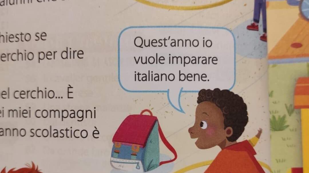 Scuola, bufera su libro: "Io vuole imparare italiano..."