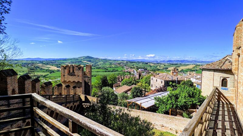 Gradara, veduta della vallata