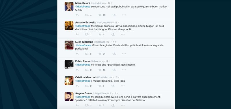 Dario Franceschini contestato su Twitter 10