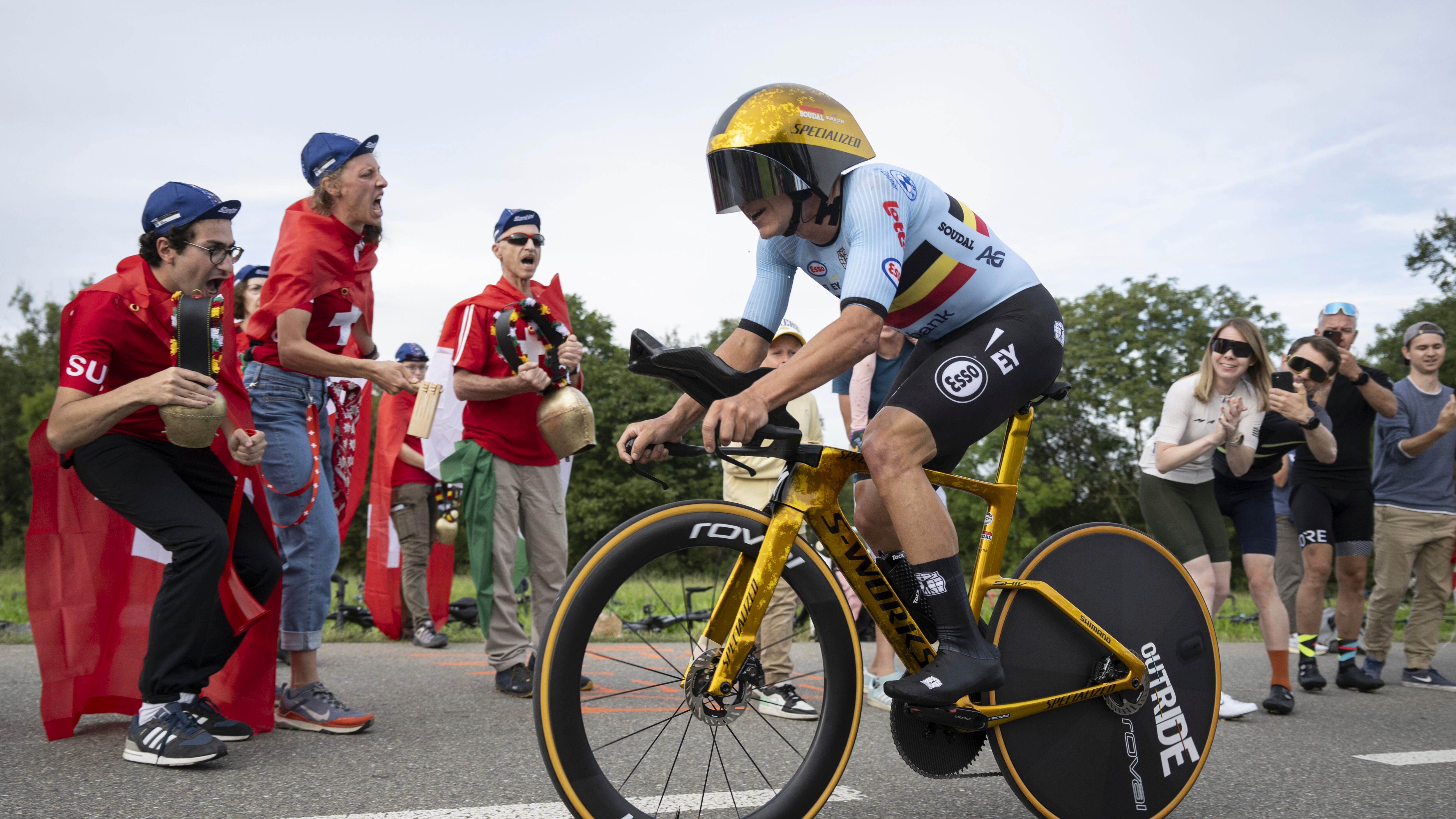 Mondiali, Ganna va forte ma Evenepoel è imbattibile nella cronometro: Affini terzo