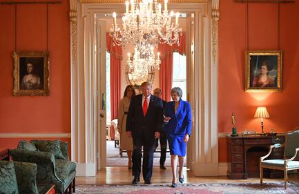 Il Presidente Trump incontra la Premier May  2