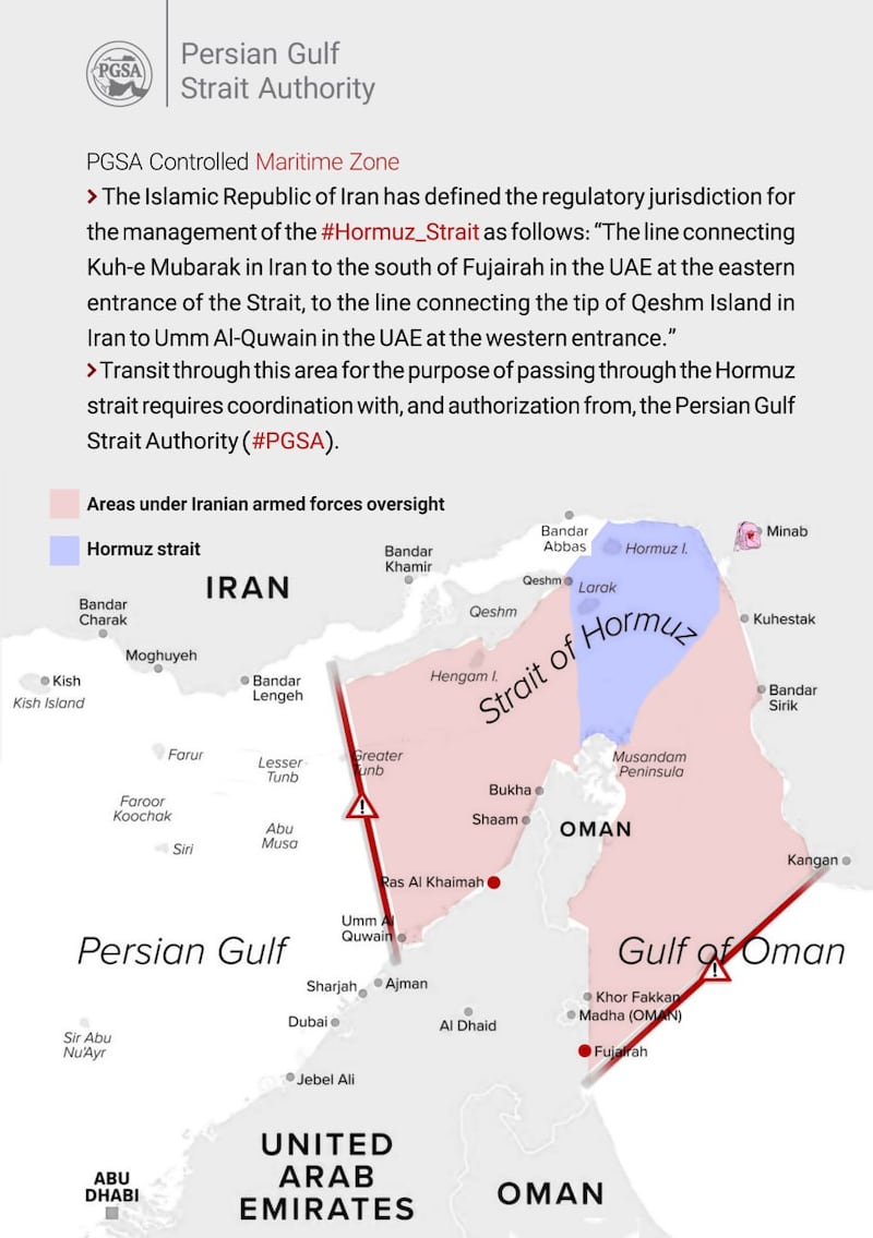 mappa controllo hormuz