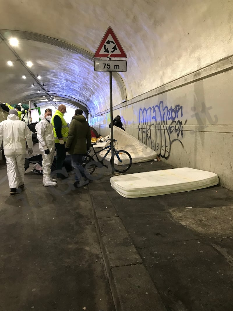 Sgomberato il tunnel in Centrale: degrado fuori controllo 10