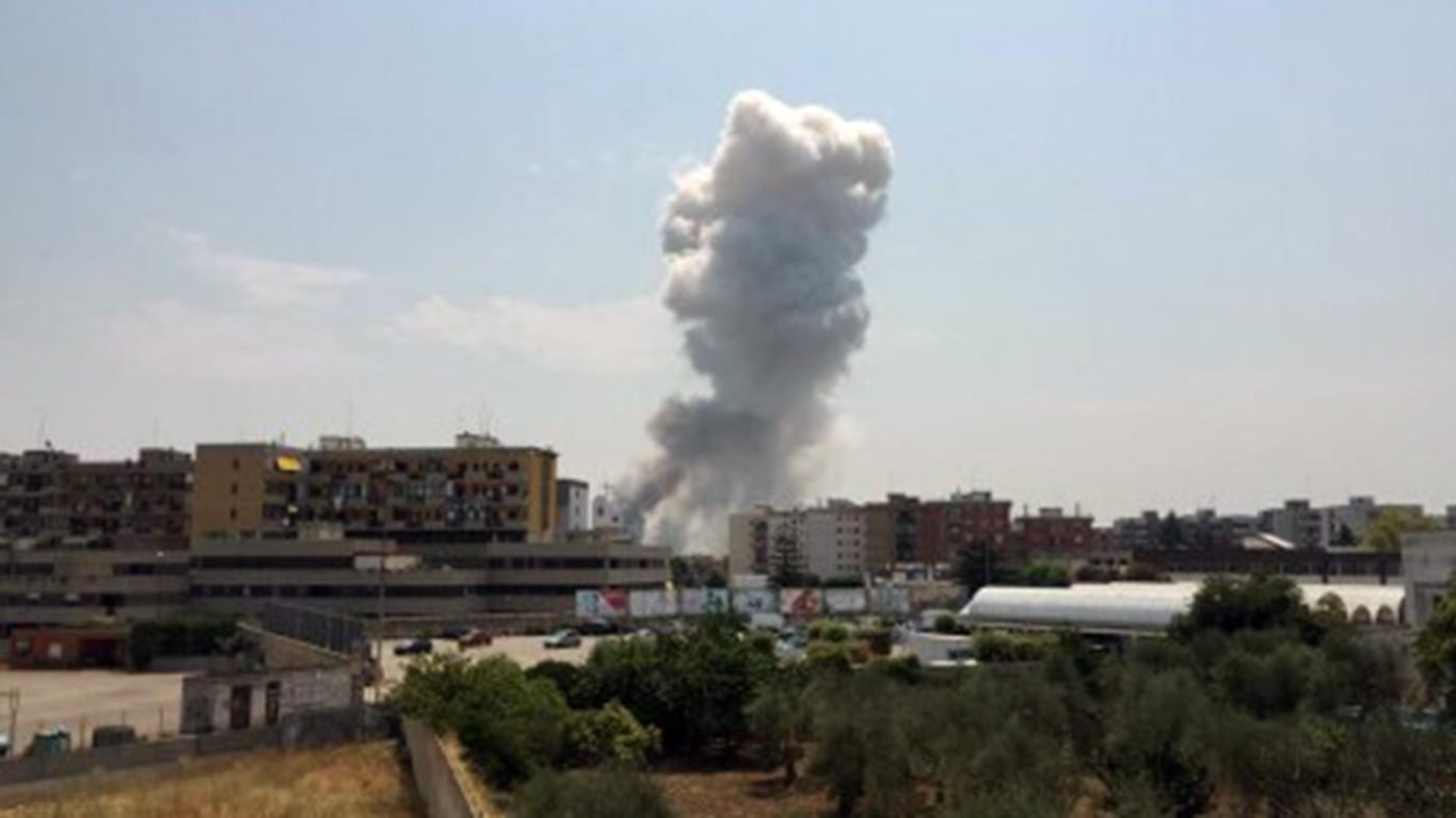 Esplosione mortale nel Barese in una ditta di fuochi artificiali