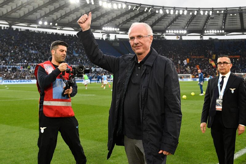 Eriksson, le immagini di una vita dedicata al calcio 5