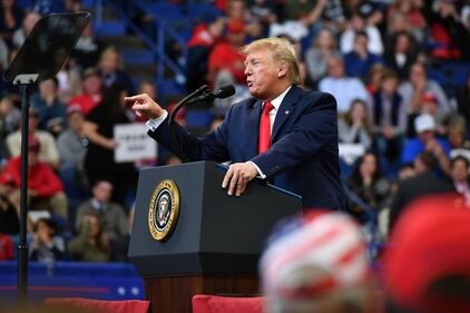 Il presidente Trump in campagna elettorale a Lexington 6