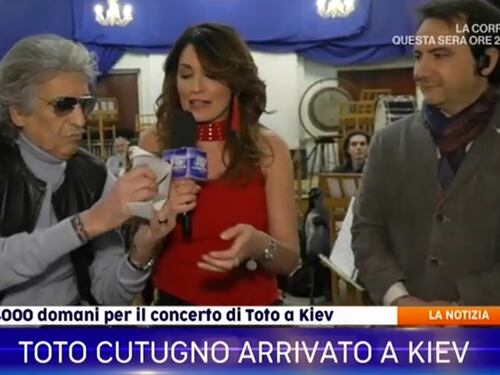 La Vita in Diretta, Toto Cutugno: "Il mio concerto a Kiev si farà"