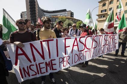 Il corteo Anpi a Roma, per le celebrazioni della festa della Liberazione 4