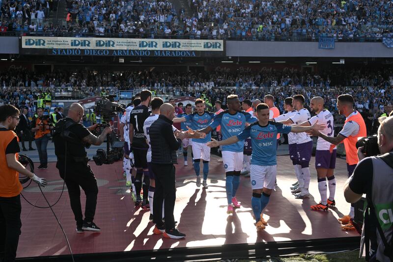 Il Napoli fa festa al Maradona: le immagini della partita con la Fiorentina 20