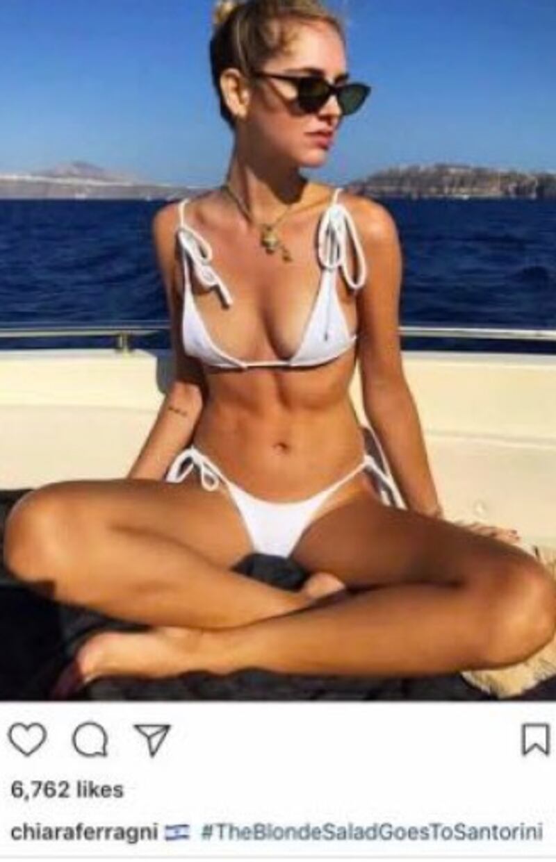 Ferragni bandiera Israele