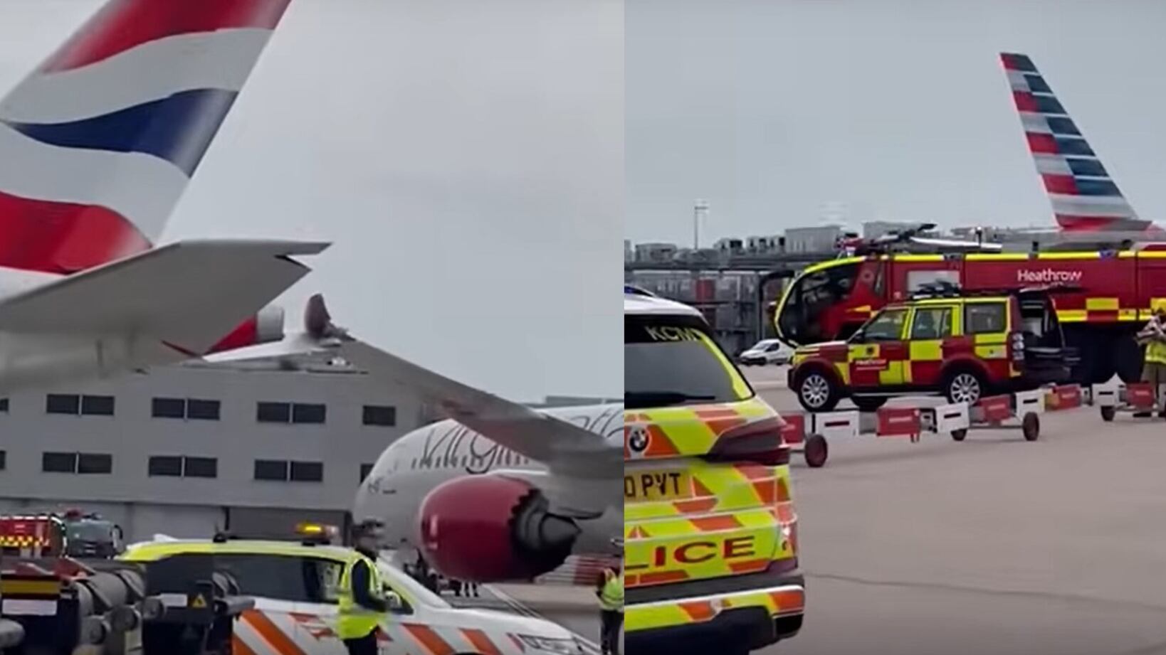 Paura all'aeroporto di Londra Heathrow: due aerei si scontrano in pista