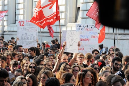 Protesta degli studenti a Bari 4