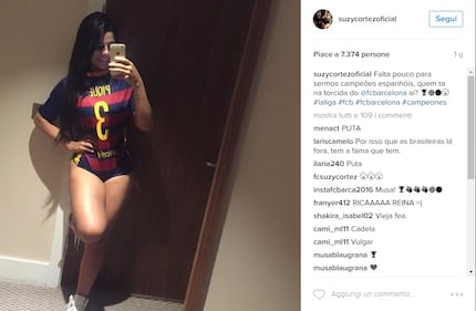Suzy Cortez, la brasiliana che punta i giocatori con il lato b 5