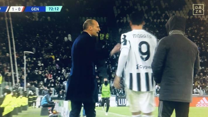 La rivelazione di Allegri: "Da 6 mesi Morata è fuori ruolo. Ora..."