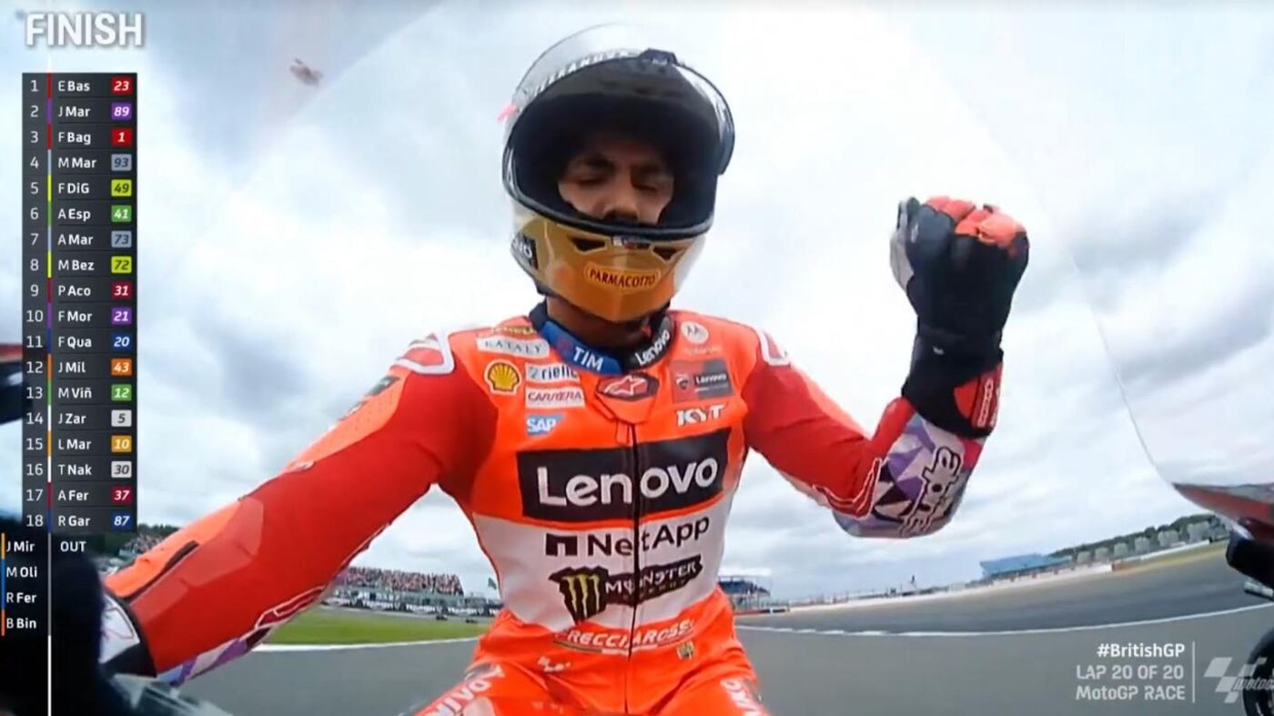 Motogp, Bastianini vince a Silverstone davanti a Martin e Bagnaia