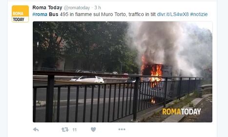 Incendio bus a Roma 3