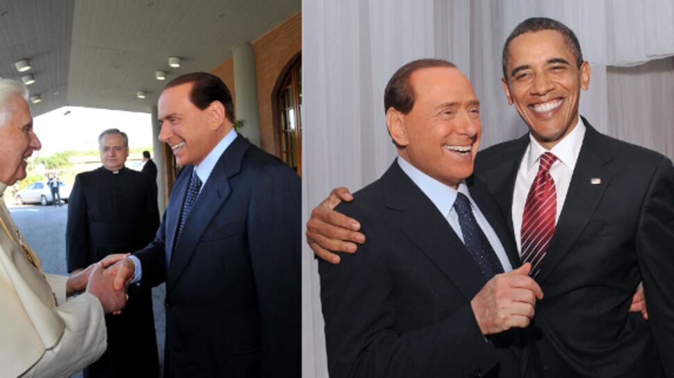 Le strette di mano con il Cavaliere che Di Maio snobba