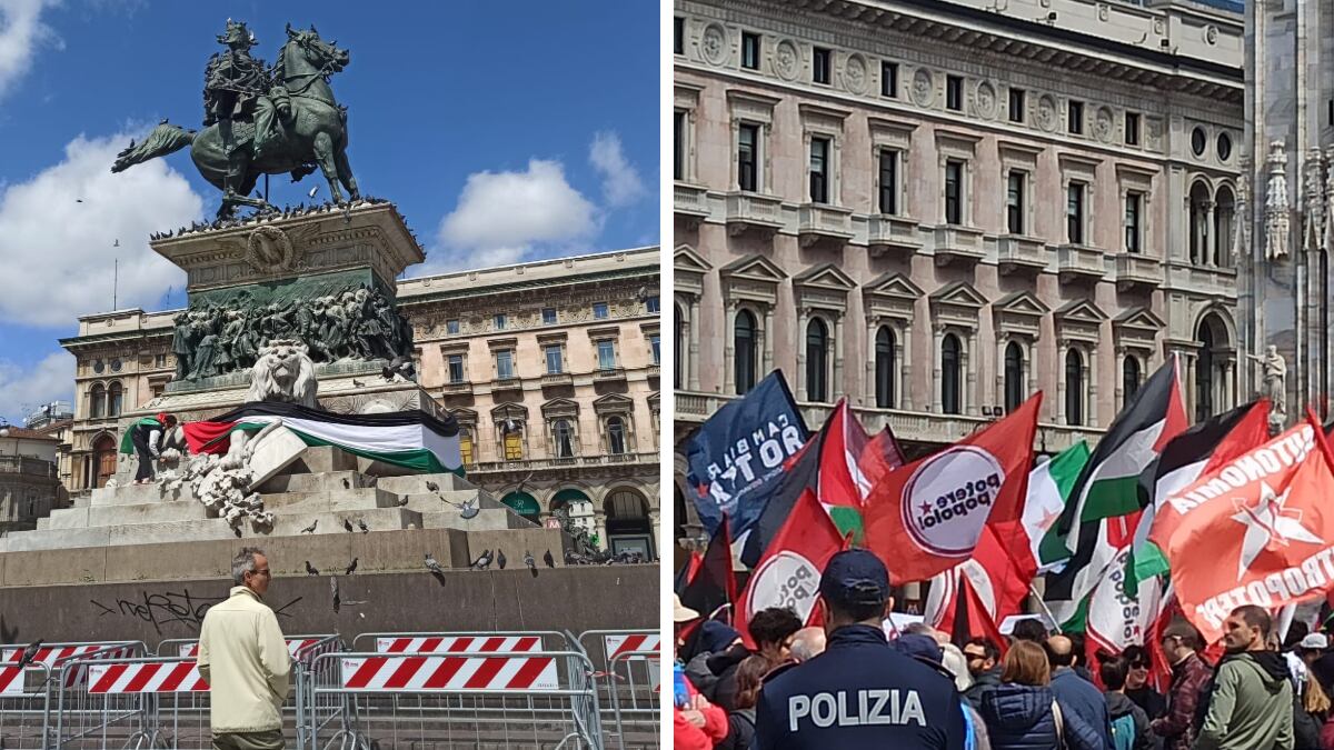 "Piazza Duomo sarà palestinese". Il proclama per il 25 aprile di Milano