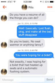 Oilet: il water che ha ricevuto 200 consensi su Tinder 15