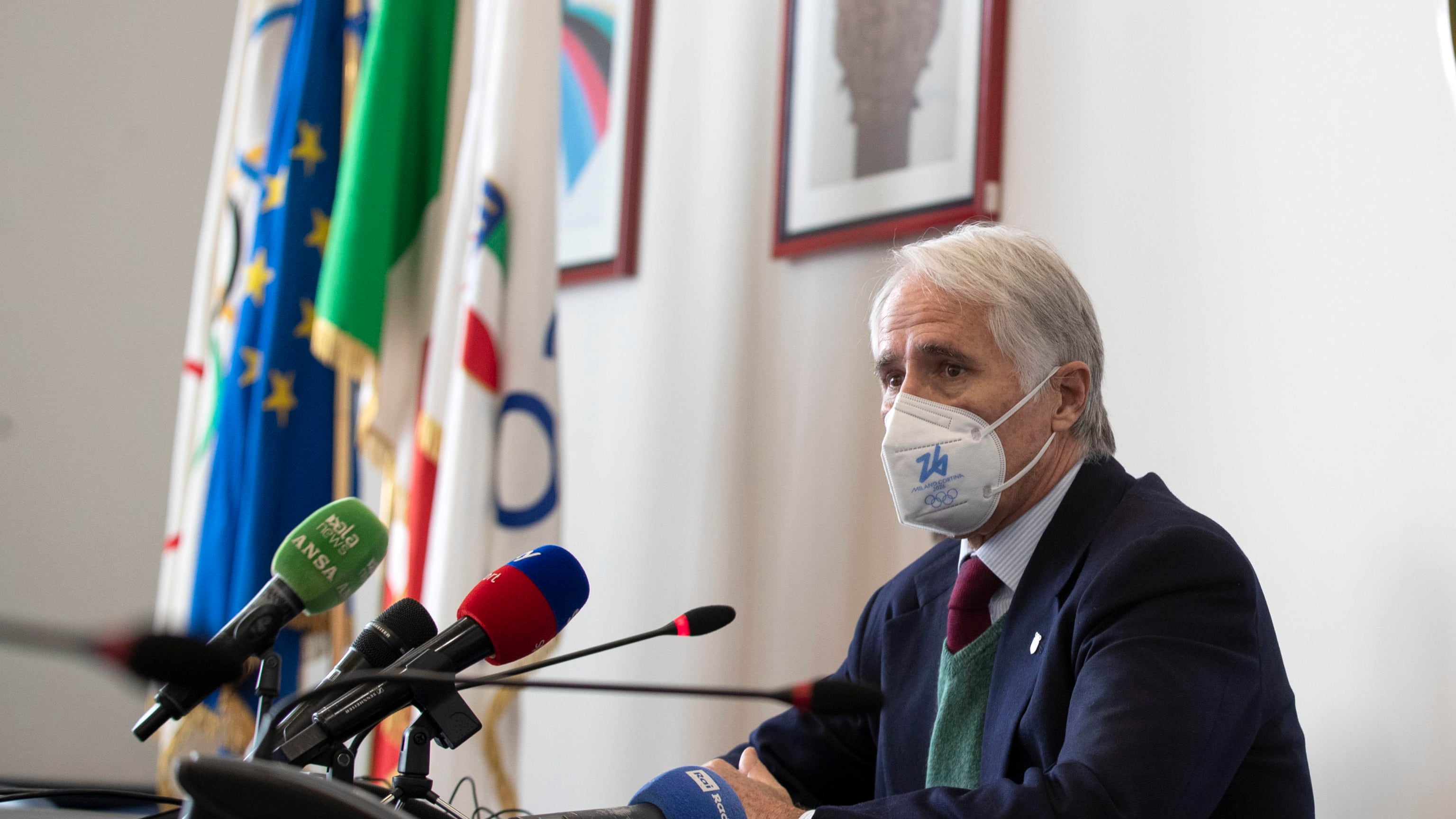 Il testimone a Milano-Cortina. Malagò: "Pronti e orgogliosi"