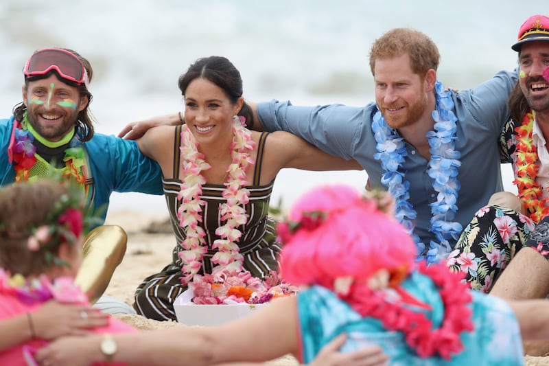 Il Principe Harry e Meghan Markle a una festa in spiaggia 8