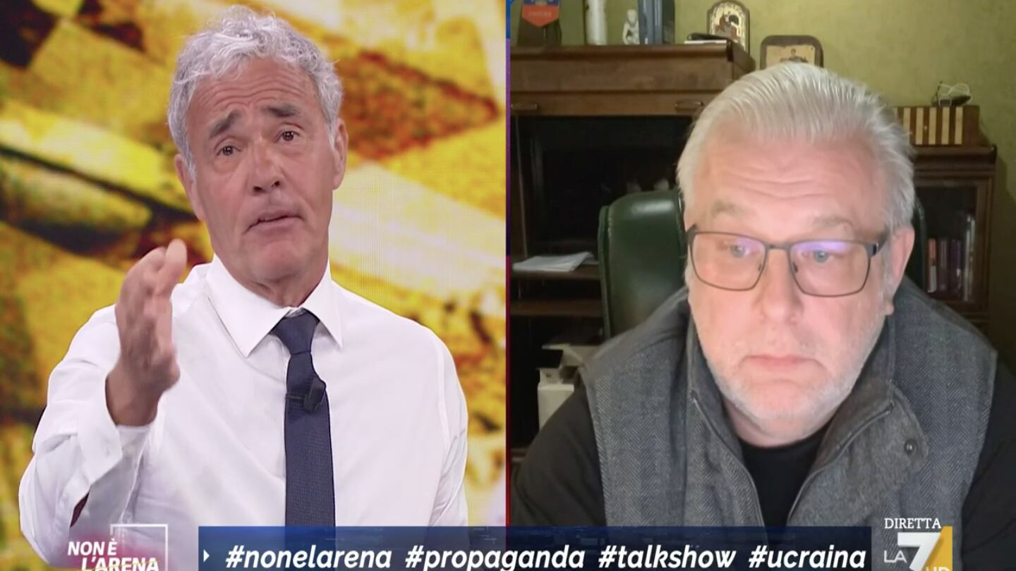 "Questa è una guerra vera". Giletti sbotta in diretta contro il russo