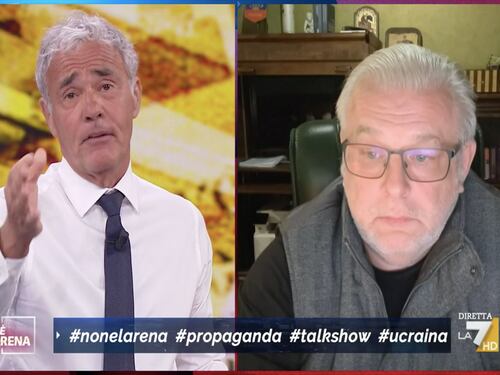 "Questa è una guerra vera". Giletti sbotta in diretta contro il russo