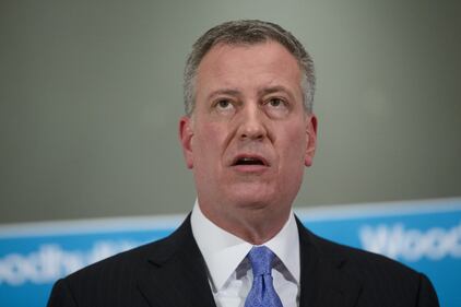 Le lacrime del sindaco De Blasio 2