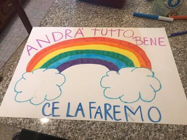 "Andrà tutto bene", il messaggio di speranza dei bimbi italiani 7